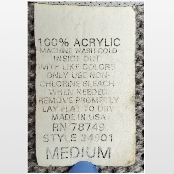 Vtg Wet Seal Cardigan Womens Medium Gray Hi Low Knit Open Tie Front - Picture 12 of 15